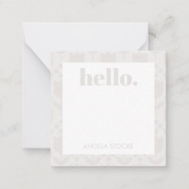 Personalized Retro Flower Anteckningskort