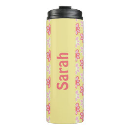 Personalized retro flower Thermal Tumbler