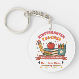 Personalized Retro Kindergarten Teacher Gift