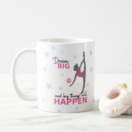 Personalized Rhythmic Gymnast Dream Big Coffee Mug Kaffemugg