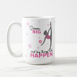 Personalized Rhythmic Gymnast Dream Big Coffee Mug Kaffemugg