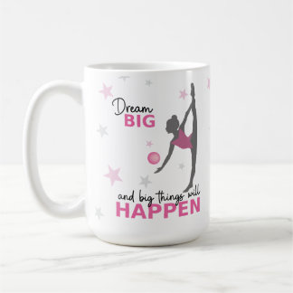 Personalized Rhythmic Gymnast Dream Big Coffee Mug Kaffemugg