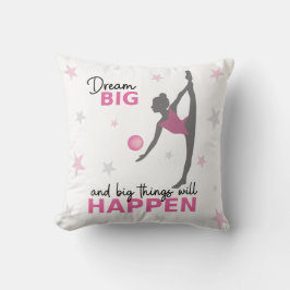 Personalized Rhythmic Gymnast "Dream Big" Throw Pi Kudde