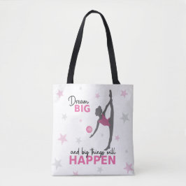 Personalized Rhythmic Gymnast Dream Big Tote Bag Tygkasse