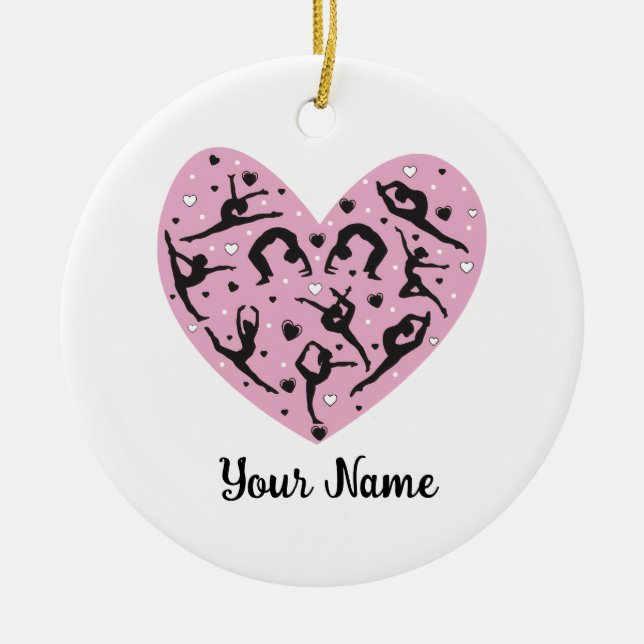 Personalized Rhythmic Gymnastic Christmas Ornament (Framsidan)