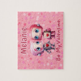 Personalized Robot Valentine's Day Puzzle Pussel