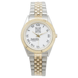 Personalized Roman NumeralCustom Engraved Name Ti Armbandsur