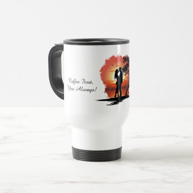 Personalized Romantic Commuter Mug for Couples Resemugg (Framsida vänster)