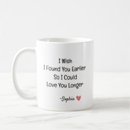 Personalized Romantic Love Quote Kaffemugg