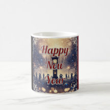 Personalized romantic New Year’s Celebration Mug 