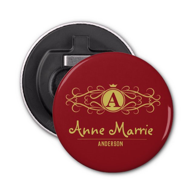 Personalized Rose Dial Women’s Elegant Custom Time Flasköppnare (Framsidan)