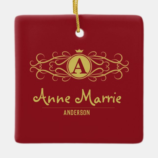 Personalized Rose Dial Women’s Elegant Custom Time Julgransprydnad Keramik (Framsida)