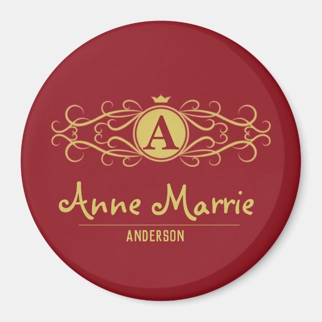 Personalized Rose Dial Women’s Elegant Custom Time Magnet (Framsidan)