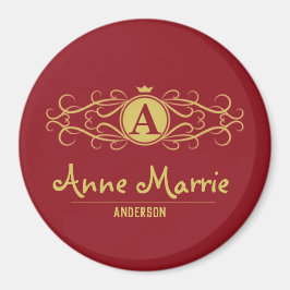 Personalized Rose Dial Women’s Elegant Custom Time Magnet