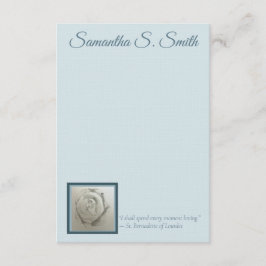 Personalized Rose Flat Note Card Inbjudningar