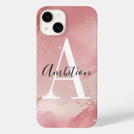 Personalized Rose Gold Glitter Phone Case – Custom