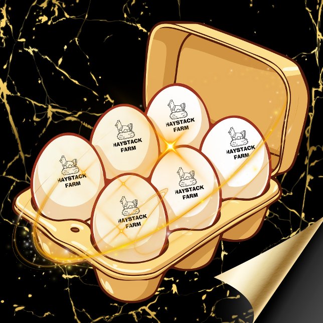 Personalized Rustic Hen Name Egg Love Stämpel (Skapare uppladdad)