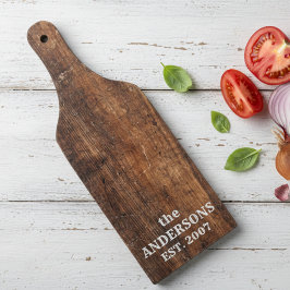 Personalized rustic old scratched wood