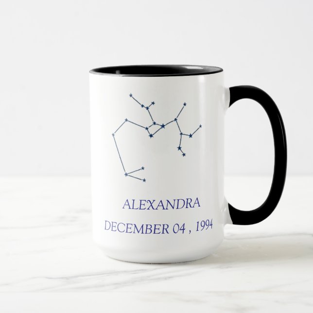 Personalized Sagittarius Constellation Mug - Custo Mugg (Höger)