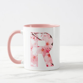 Personalized Sakura Mug with Name & Initial Mugg