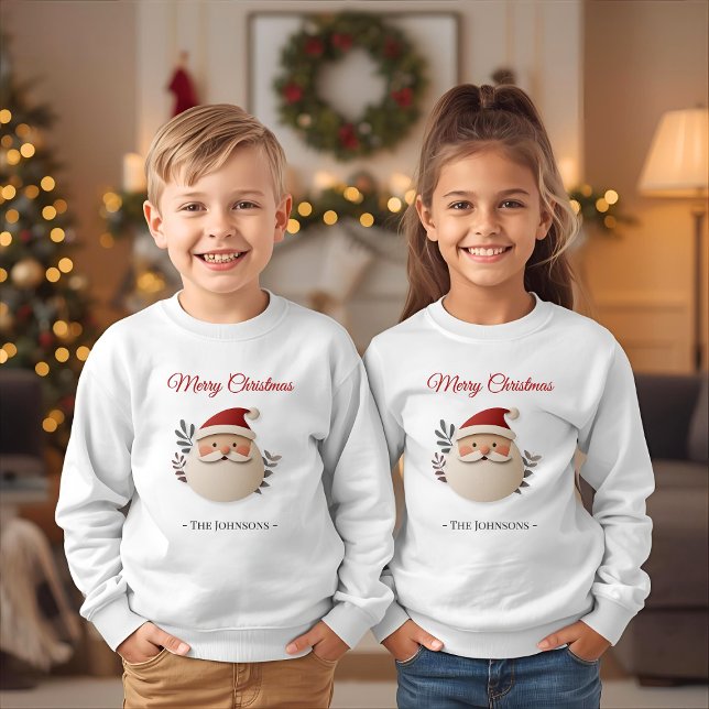 Personalized Santa Christmas  – Family Name T Shirt (Skapare uppladdad)