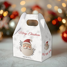 Personalized Santa Christmas – Holiday Favor Box Presentaskar