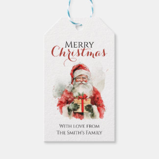 Personalized Santa Gift Tag – Custom Christmas Lab Presentetikett