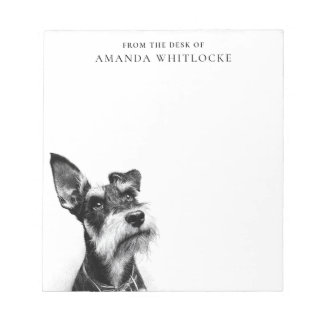 Personalized Schnauzer Anteckningsblock