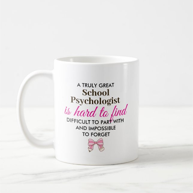 Personalized School Psychologist Appreciation Gift Kaffemugg (Vänster)