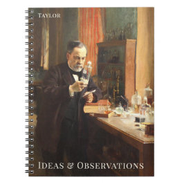 Personalized Science Notebook – Louis Pasteur Art Anteckningsbok