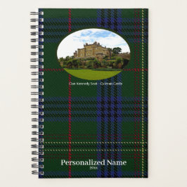 Personalized Scottish Clan Kennedy Tartan & Castle