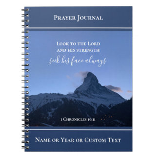 Personalized Scripture Prayer Journal Alps Photo Anteckningsbok