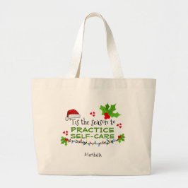 Personalized SEASON FOR SELF-CARE Christmas Jumbo Tygkasse