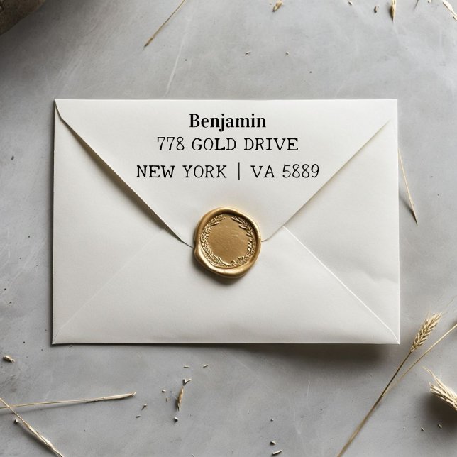 Personalized Self Inking Address Name Stamp Självfärgande Stämpel (Skapare uppladdad)