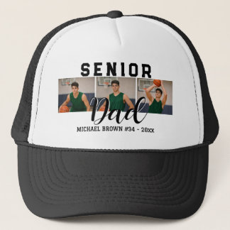 Personalized Senior Night Basketball Dad Gift Keps