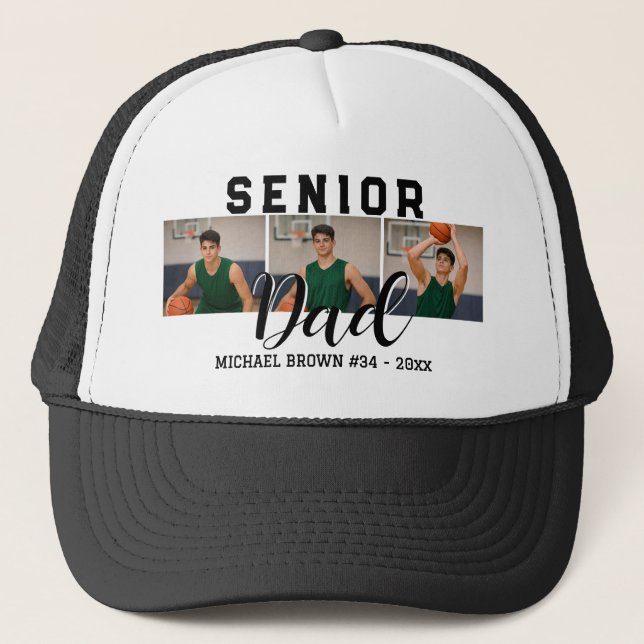 Personalized Senior Night Basketball Dad Gift Keps (Framsida)