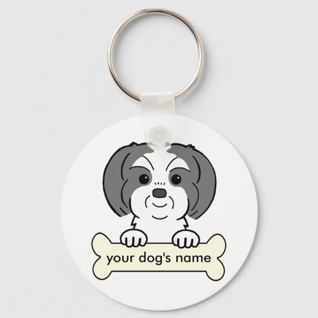 Personalized Shih Tzu Nyckelring (Framsida)