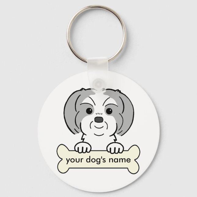 Personalized Shih Tzu Nyckelring (Framsida)