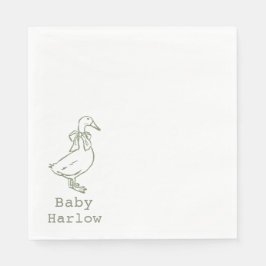 Personalized Silly Goose Baby Shower Pappersservett