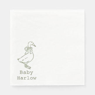 Personalized Silly Goose Baby Shower Pappersservett