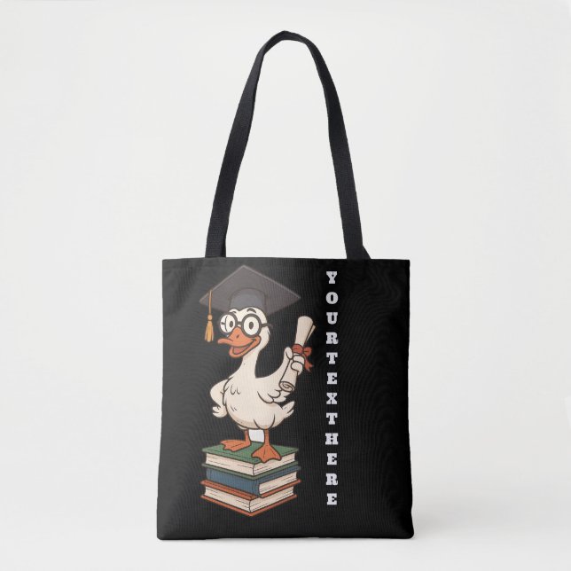 Personalized Silly Goose Graduation Tygkasse (Framsida)