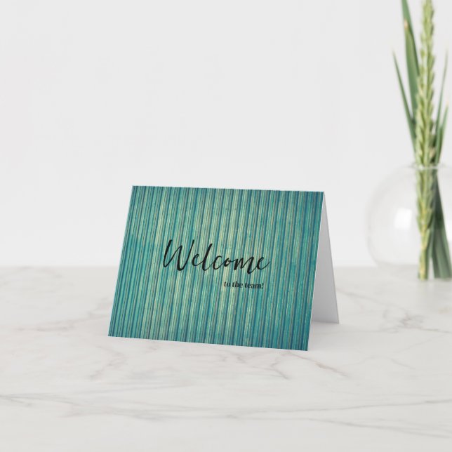 Personalized simple Elegant Welcome to the team Kort (Framsida)