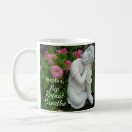 Personalized Sip Breathe Repeat Buddha Zen Name Kaffemugg