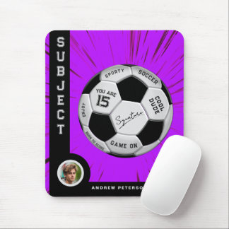 Personalized Soccer Ball Bold Font Pink Milestone  Musmatta