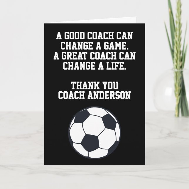 Personalized Soccer Coach From Team Players Kort (Framsida)