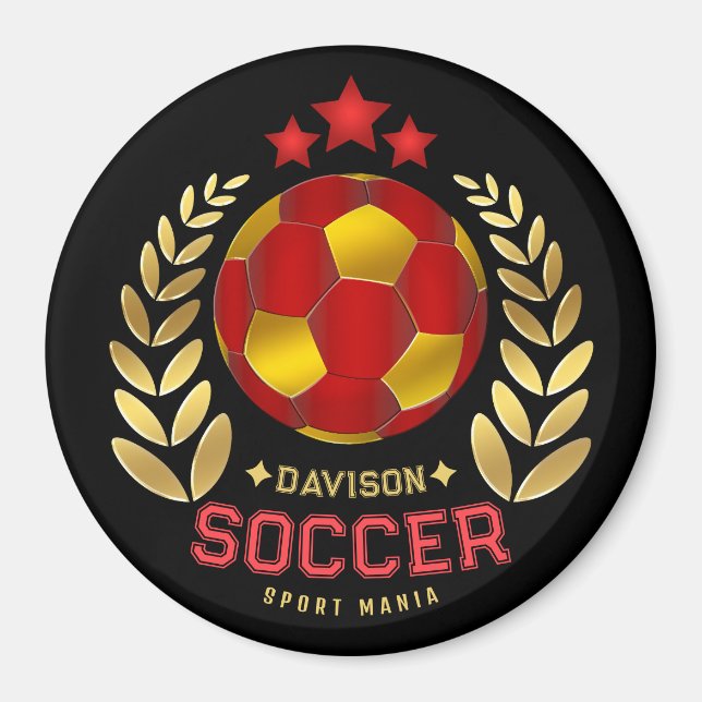 Personalized Soccer Gift For Players And Fans Magnet (Framsidan)