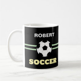 Personalized Soccerball Mug Kaffemugg