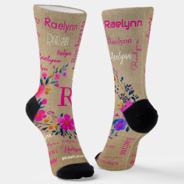 Personalized Socks Add Your Name 