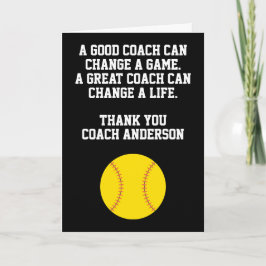 Personalized Softball Coach From Team Players Kort