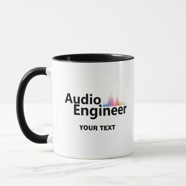 Personalized Sound Engineer Audio Engineering Mugg (Vänster)